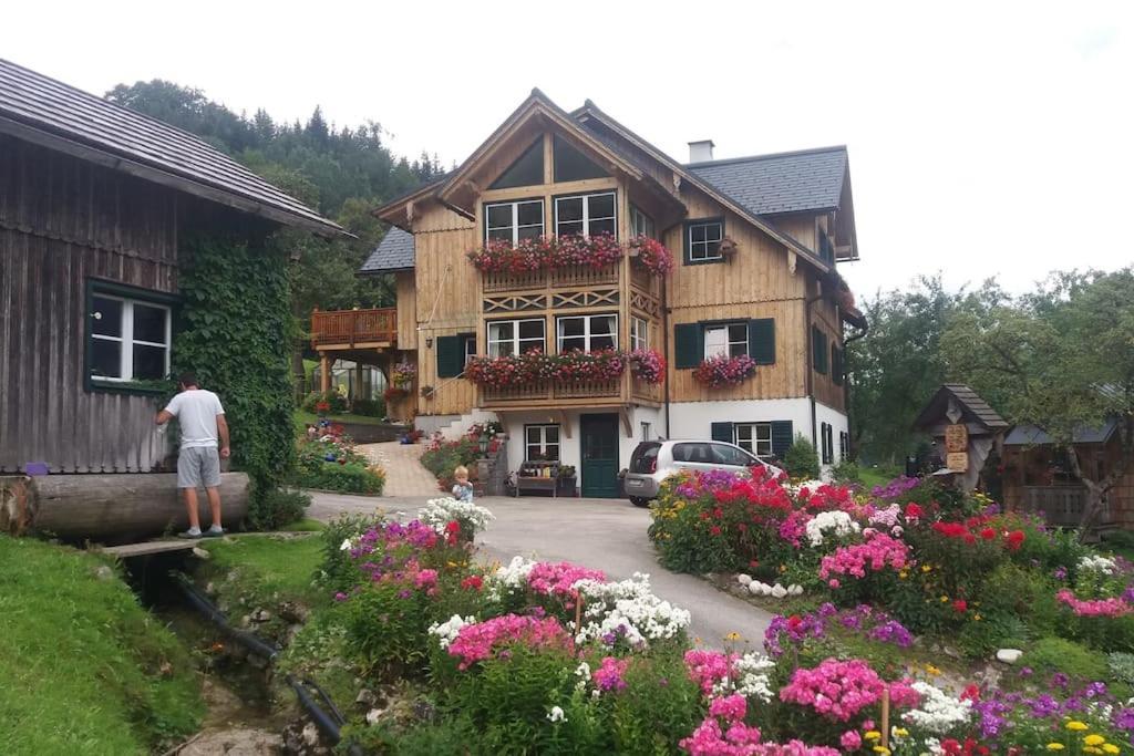 S'Rastl Direkt Mit Bergpanorama Lägenhet Grundlsee Exteriör bild